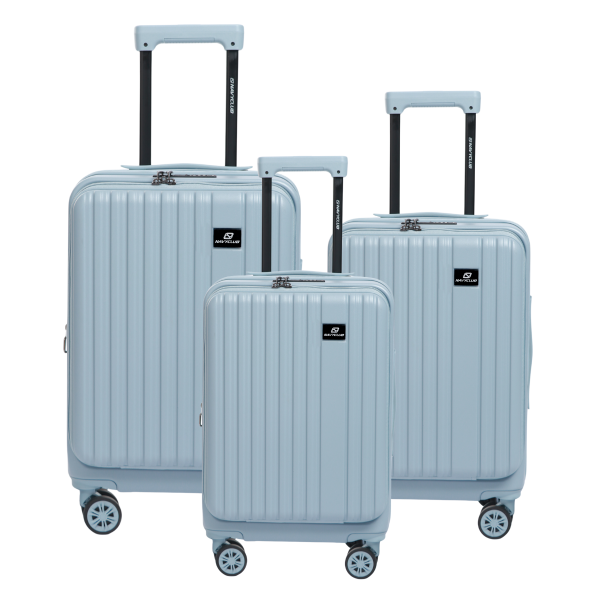 Navy Club Altura Set Koper Hardcase ABS + PC - 4 Roda Putar TSA Lock Expandable - Size 20 + 24 + 28 Inch